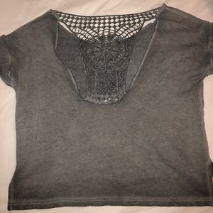 ☀️Adorable Grey Cropped Tee!